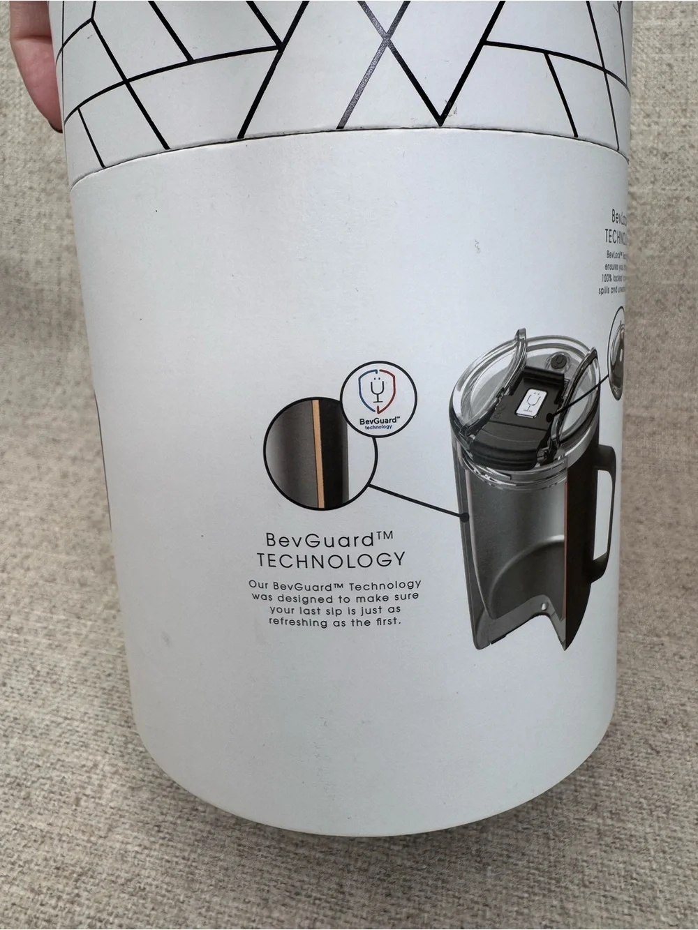 New Brumate Toddy Coffee Mug 16 oz insulated coffee cup leakproof lid wood grain